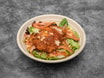 Gemischter Salat mit Hähnchenschnitzel Streifen (paniert)